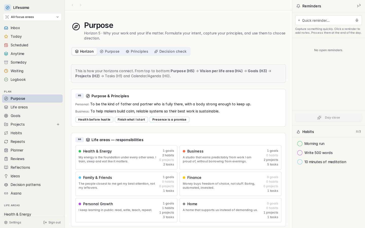 Lifesama — Purpose & principles (H5)